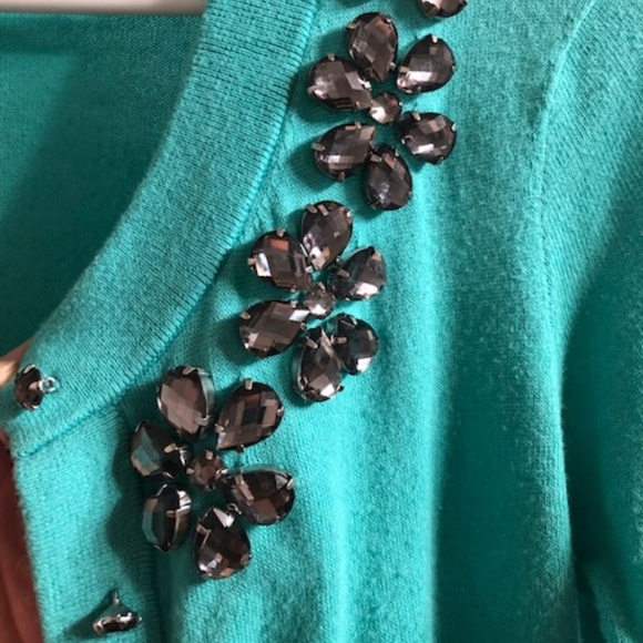 Teal Kate Spade Cardigan - Picture 2 of 3